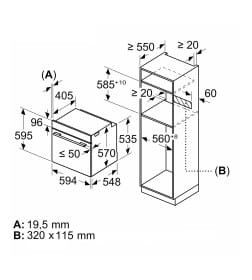 Шкаф духовой с паром Bosch HQG572EB3