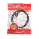 Шнур электрический с вилкой ПВС 2х0,75 мм2 5м (черный) REXANT 11-1301 (11-1301) 