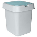 Ведро для мусора с откидной крышкой 25 л.Spin&Clean Step цвет небесный SV4242НБС (SV4242НБС) 