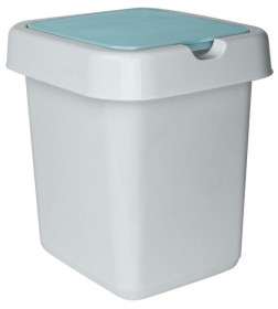 Ведро для мусора с откидной крышкой 25 л.Spin&Clean Step цвет небесный SV4242НБС