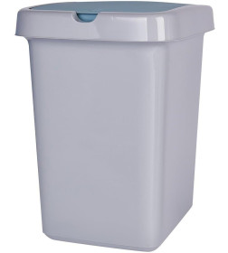 Ведро для мусора с откидной крышкой 25 л.Spin&Clean Step цвет небесный SV4242НБС