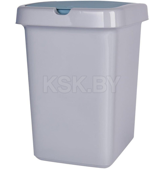 Ведро для мусора с откидной крышкой 25 л.Spin&Clean Step цвет небесный SV4242НБС (SV4242НБС) 