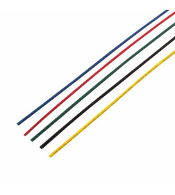 Набор термоусадочной трубки 2,0/1,0 мм 1 м пять цветов (упак. 50 шт.)  REXANT 29-0151