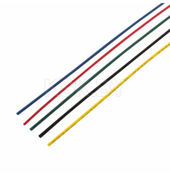 Набор термоусадочной трубки 2,0/1,0 мм 1 м пять цветов (упак. 50 шт.)  REXANT 29-0151 (29-0151) 
