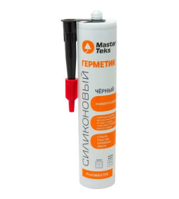 Герметик MasterTeks ProfiMaster силиконовый универсальный, черный, 290 мл