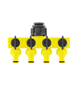 Разветвитель четырёхканальный регулируемый 1/2"-3/4" Sparta 66625