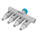 Разветвитель четырёхканальный с внутренней резьбой 3/4" (алюминий) LUXE Palisad 65833 (65833) 