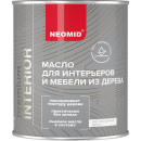 Масло деревозащитное NEOMID Premium Interior, орех, 2 л