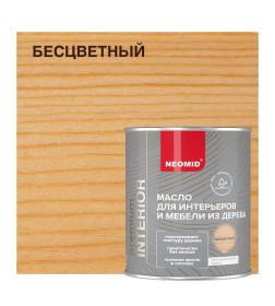 Масло деревозащитное NEOMID Premium Interior, бесцветный, 0,75 л