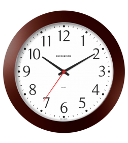 Часы настенные TROYKA корпус коричневый 51534510