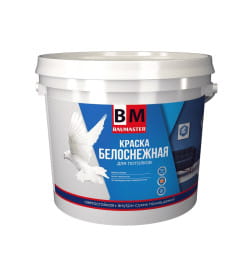 Краска "BAUMASTER" Голубка для потолков, 15,0 кг