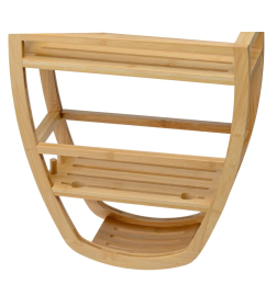 Полка для ванной деревянная (бамбук) 33,5х12,7х61,5 см Fresca G17-XL046