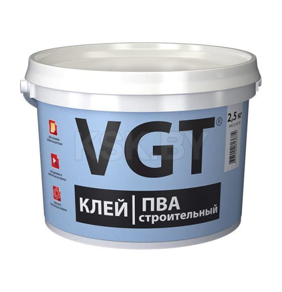 Клей ПВА VGT строительный, 2,5 кг