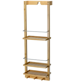 Полка для ванной деревянная (бамбук) 27х14,5х80 см Fresca G17-XL051