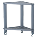 Полка угловая пластмассовая "VIKEA" 2-ярусная 36,5х26х38см Виолет 787218 (787218) 