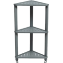 Полка угловая пластмассовая "VIKEA" 3-ярусная 36,5х26х68 см Виолет 787318 (787318) 