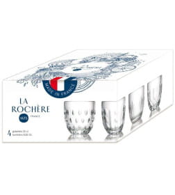 Набор стаканов стекляных "TROQUET" 230 мл (4 шт.) 641501