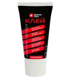 Клей MasterTeks ProfiMaster акриловый "жидкие гвозди" 110 кг/м² экстрасильный, белый, 200 г