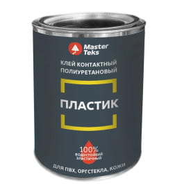 Клей MasterTeks полиуретановый контактный пластик, прозрачный, 800 г