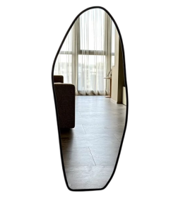 Зеркало фигурное с черной УФ-окантовкой, 49х115 см Emze UV.NF.49.115.CHE