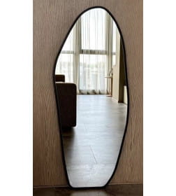 Зеркало фигурное с черной УФ-окантовкой, 49х115 см Emze UV.NF.49.115.CHE