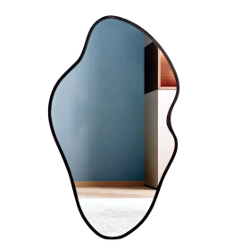 Зеркало фигурное с черной УФ-окантовкой, 45х77 см Emze UV.NF.45.77.CHE