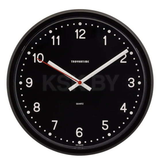 Часы настенные TROYKA корпус черный 91900901 (91900901) 