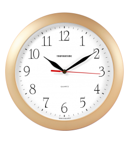 Часы настенные TROYKA обод золото 11171113