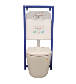 Инсталляция Berges Vizam Slim 525 EX-112-900 для подвесного унитаза 