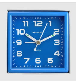 Часы-будильник настольные TROYKA голубой БЭМ-08.41804