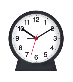 Часы-будильник настольные TROYKA корпус черный матовый БЭМ 07.00701