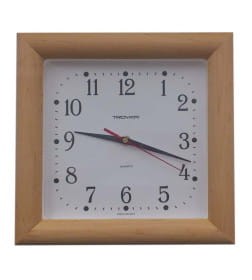 Часы настенные TROYKA рамка коричневая 81860835