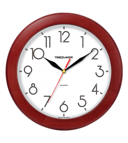 Часы настенные TROYKA обод вишня 11162183