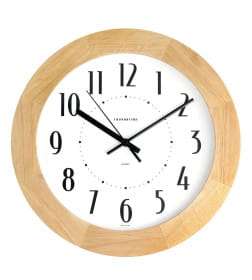 Часы настенные TROYKA обод светлое дерево 11006101