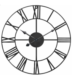 Часы настенные металлические TROYKA черный 62675000