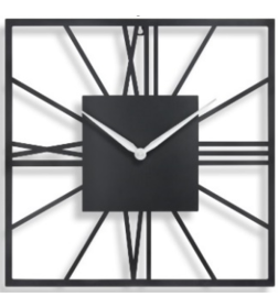 Часы настенные металлические TROYKA черный 62675001