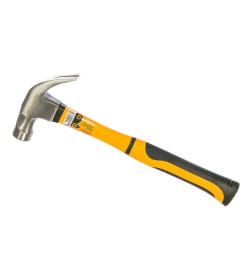 Молоток-гвоздодер 450 гр фиберглассовая двухкомпонентная ручка, с магнитом Вихрь 73/6/8/8