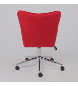 Кресло поворотное BELLA chrome, Seven 313, велюр/фуксия