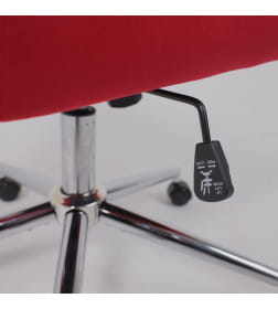 Кресло поворотное BELLA chrome, Seven 313, велюр/фуксия