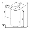 Вытяжка кухонная MAUNFELD Lee Side C 39 белый (УТ000012615) 