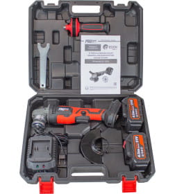 Углошлифмашина аккумуляторная EDON Protech AG-21/125BL