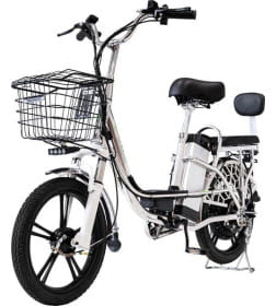 Электровелосипед Yakama S1 СЕРЕБРИСТЫЙ