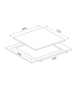 Газовая варочная панель SCHTOFF H6047C30IS Black