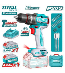 Дрель-шуруповерт аккумуляторная ударная TOTAL TIDLI20868