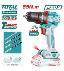 Дрель-шуруповерт аккумуляторная ударная TOTAL TIDLI205581