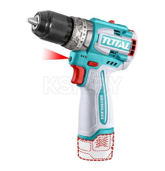Дрель-шуруповерт аккумуляторная ударная TOTAL TIDLI16682 (TIDLI16682) 