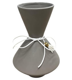 Ваза керамическая 505-2_CH32723 серая