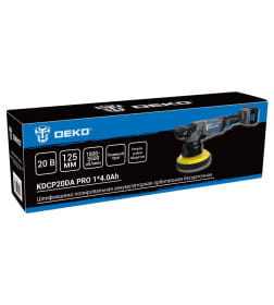 Полировальная машина аккумуляторная DEKO KDCP20DA PRO