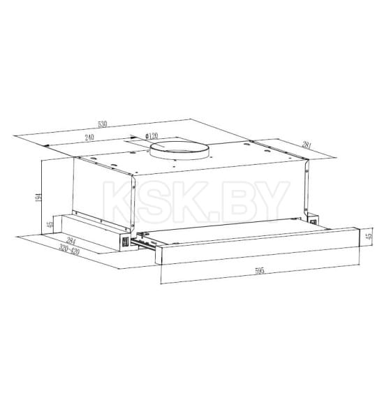 Вытяжка кухонная SCHTOFF Laila 60 GBK (Laila 60 GBK) 