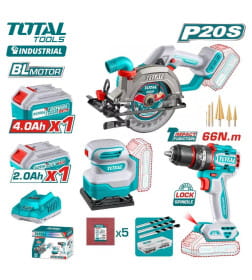 Набор аккумуляторного инструмента TOTAL TOSLI241193